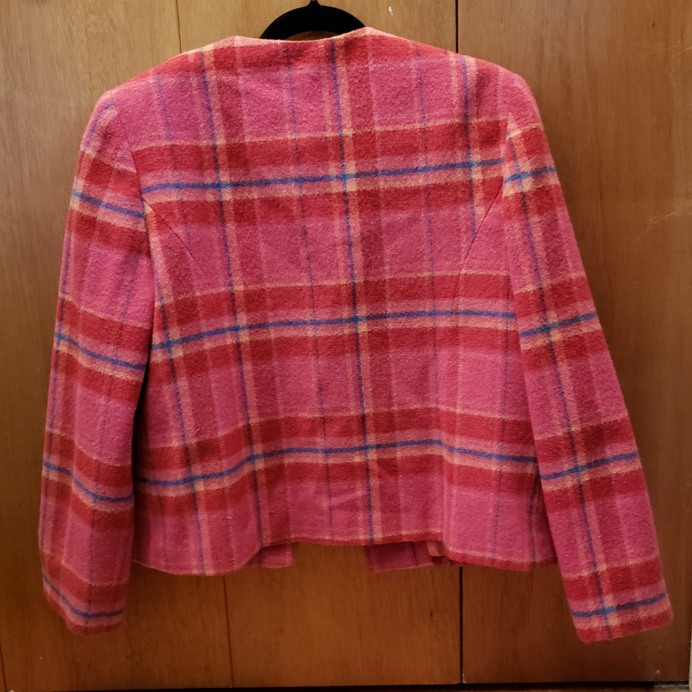 Plaid wool blazer - Picture 2 of 3